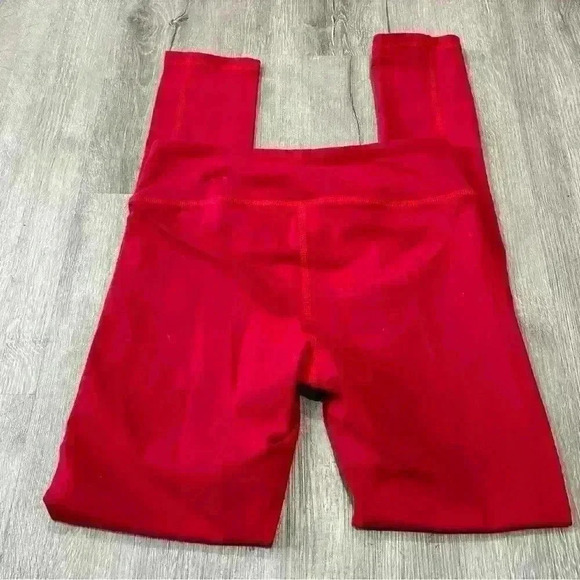 Albion Go Long Bright Red Athletic Gym Workout Leggings Women’s Size X-Small - Picture 6 of 7